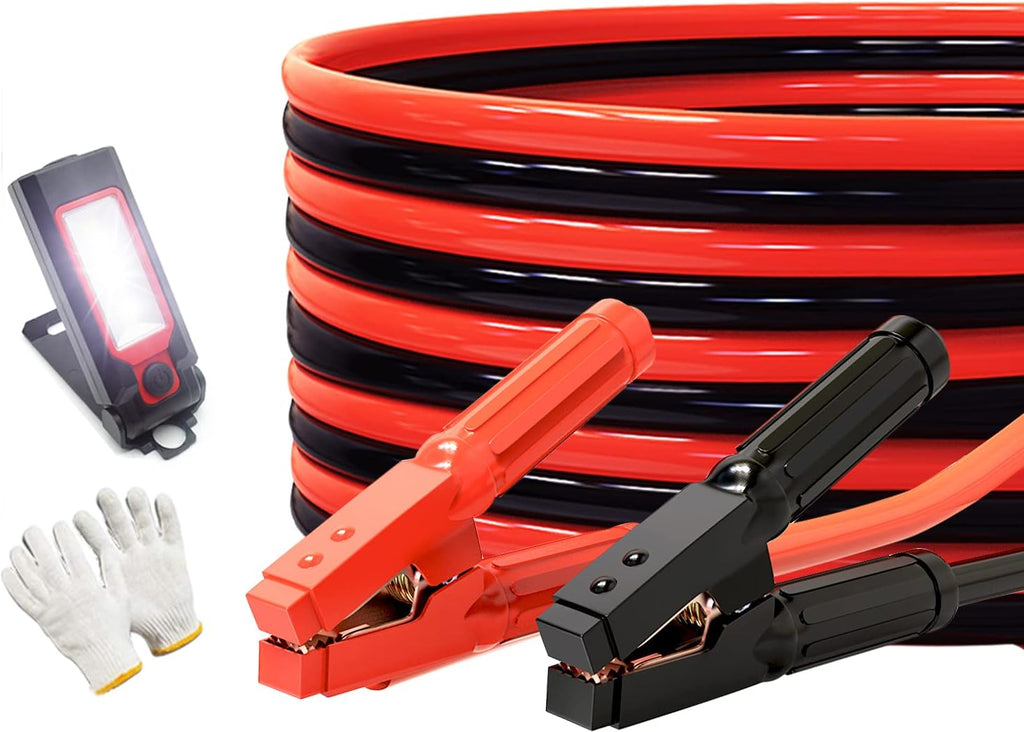 100% Copper Jumper Cables 2 Gauge 16 Feet Heavy Duty 1000AMP with Carry Bag S181040