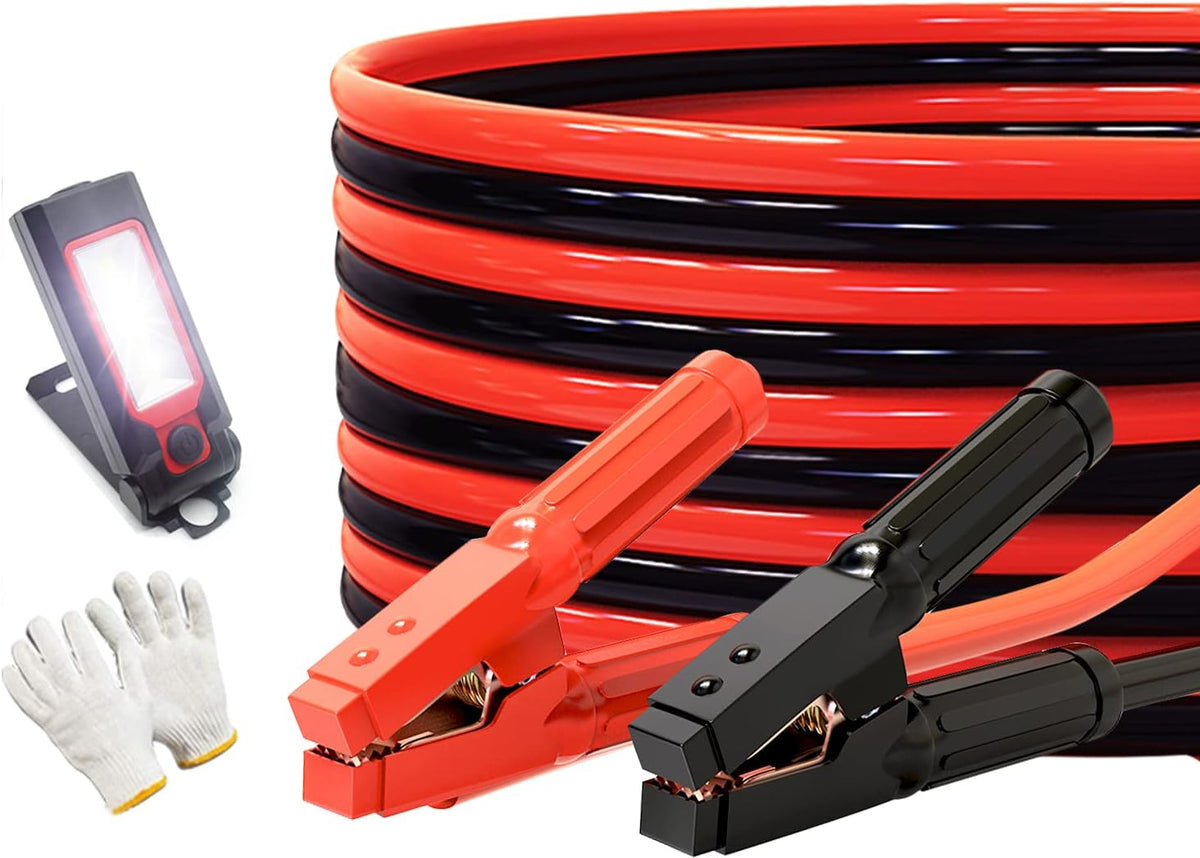 100% Copper Jumper Cables 2 Gauge 16 Feet Heavy Duty 1000AMP with Carry Bag S181040