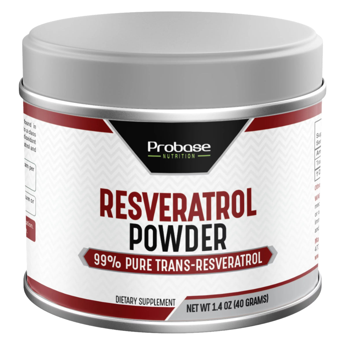 Micronized Trans-Resveratrol Powder 1000mg 40g J88481
