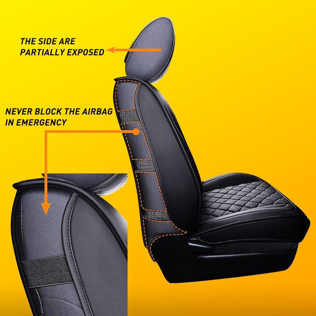 Waterproof Leather Car Seat Covers Full Set for Toyota Tacoma Crew Cab V817