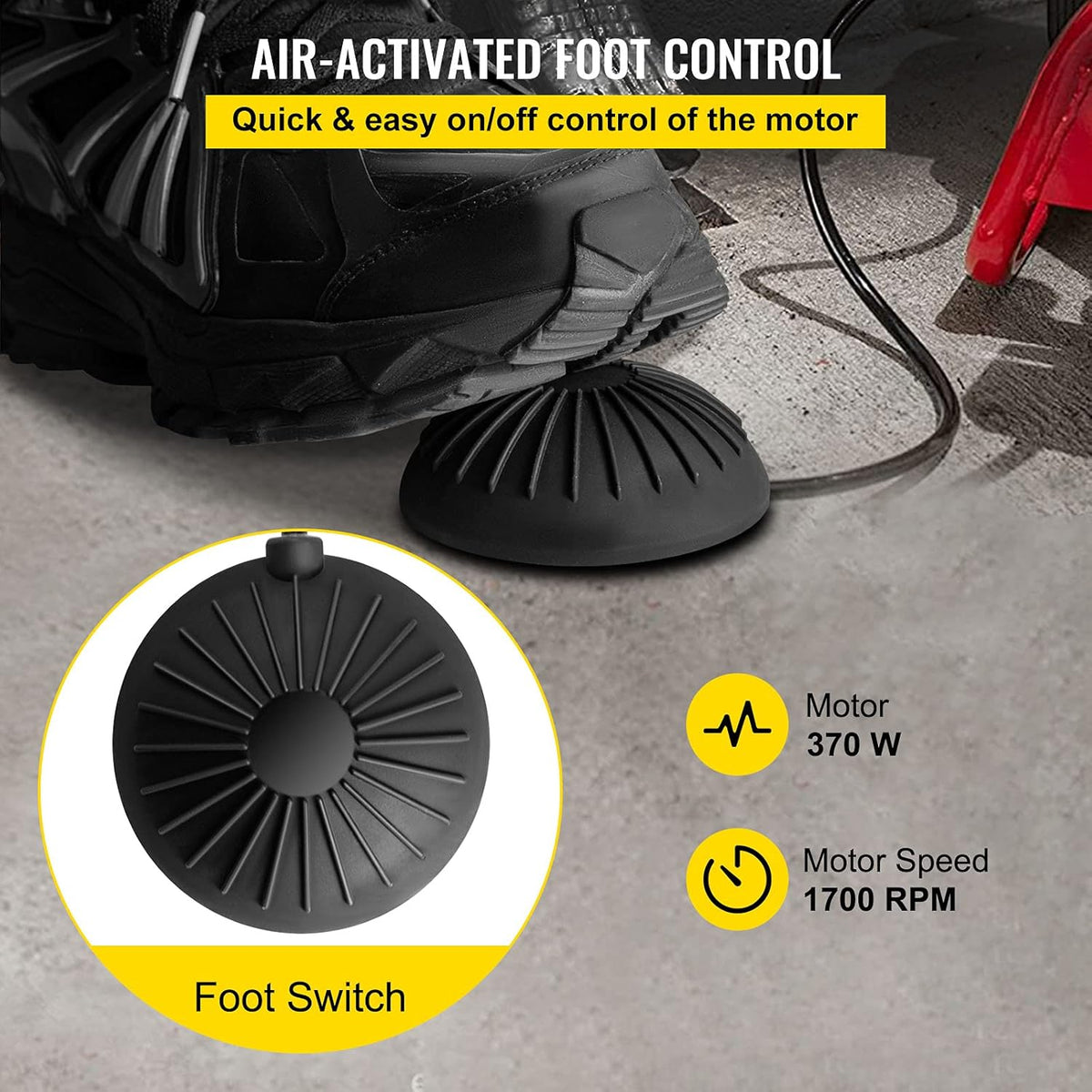 75Ft x 1/2Inch 370W Electric Drain Auger Cleaner with 8 Cutters B862113