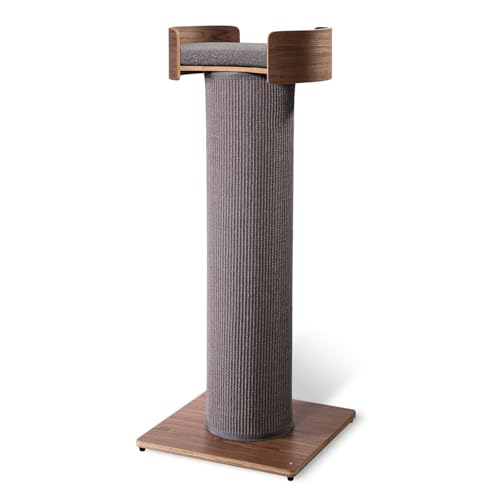 Giant Scratching Tower with Perch, 44.5" Height with Replaceable Sisal and Removable Bed J9116