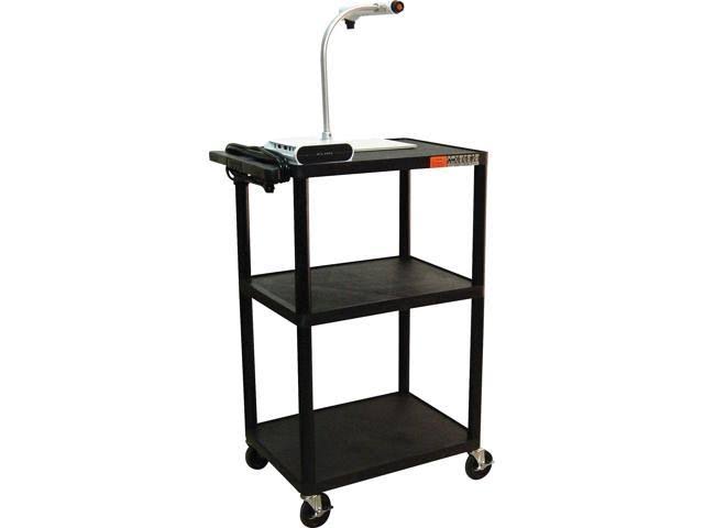 Black Multi Height Presentation Cart with Electric L993877