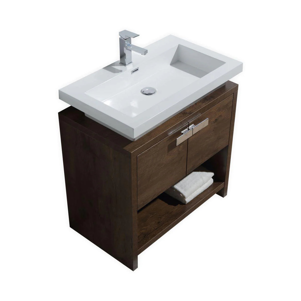 32 in. Modern Rose Wood Bathroom Vanity P41532