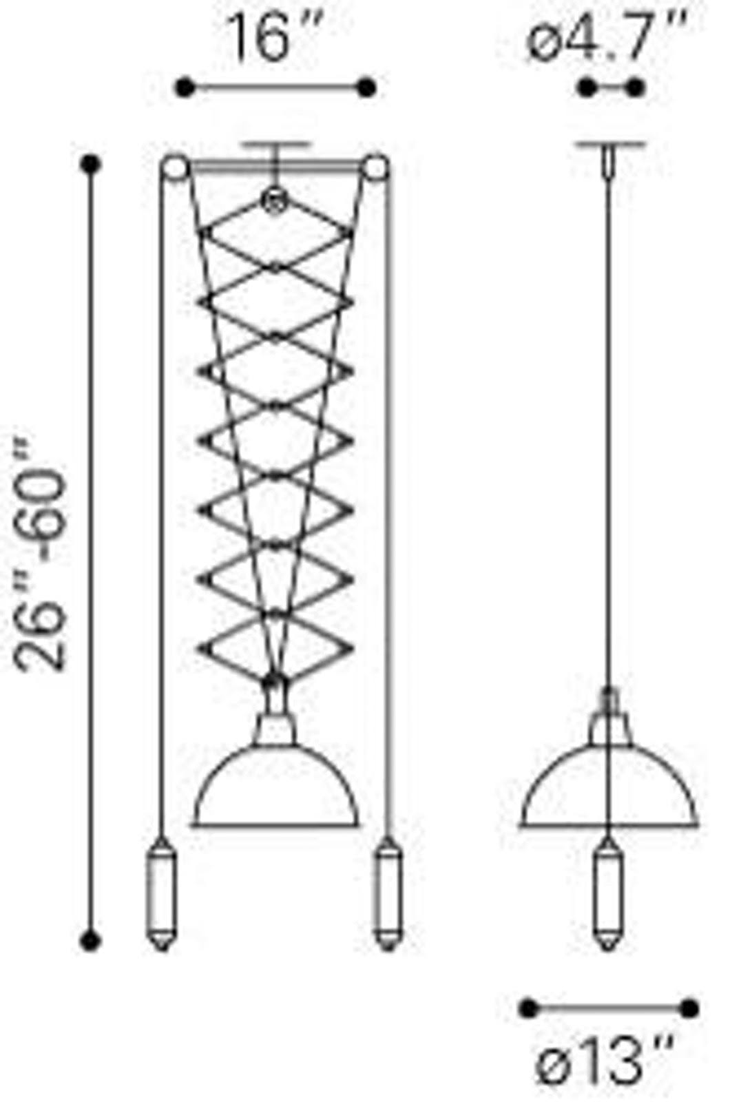 Emerald Antique Black Gold Ceiling Lamp H50071