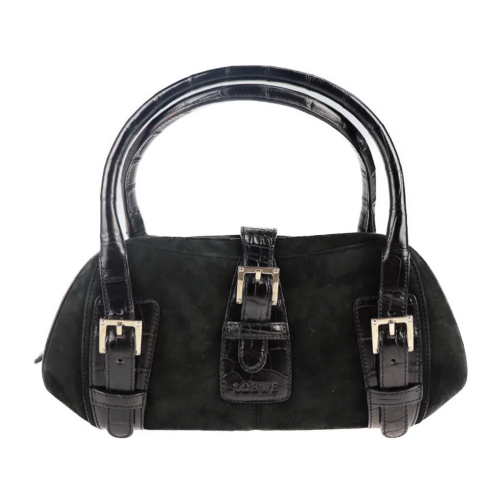 Pre-Owned Leather Suede Handbag P562131