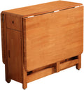 Solid Wood Drop Leaf Folding Dining Table F837