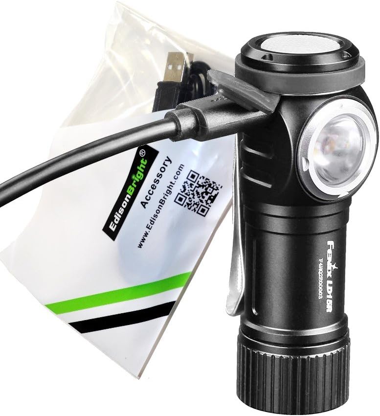 500 Lumen USB rechargeable right angled Flashlight Pack of 2 I978651