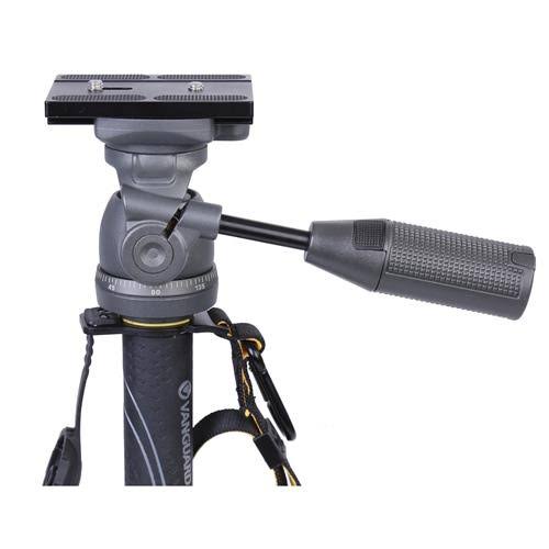 Aluminum Monopod with 2-Way Pan Head, 8.8 lbs Capacity, 64 inch Height, Black/Gray C814307