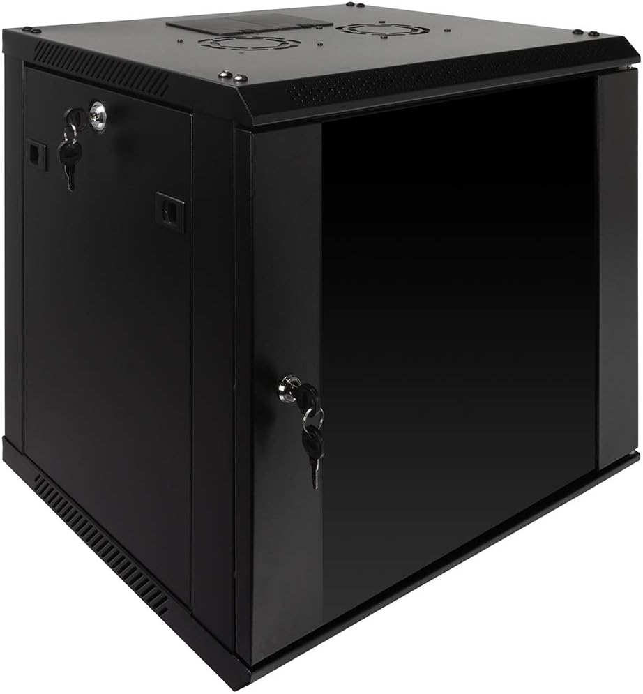 9U Wall Mount Server Cabinet Network Enclosure with Fan Z664