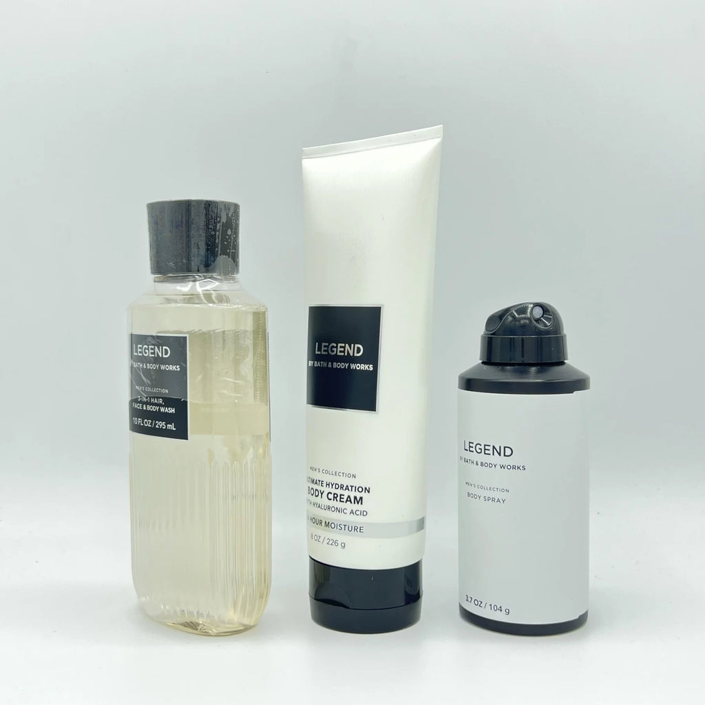10oz Body Wash, 8oz Body Cream & 3.7oz Body Spray 3-Piece Bundle L2574