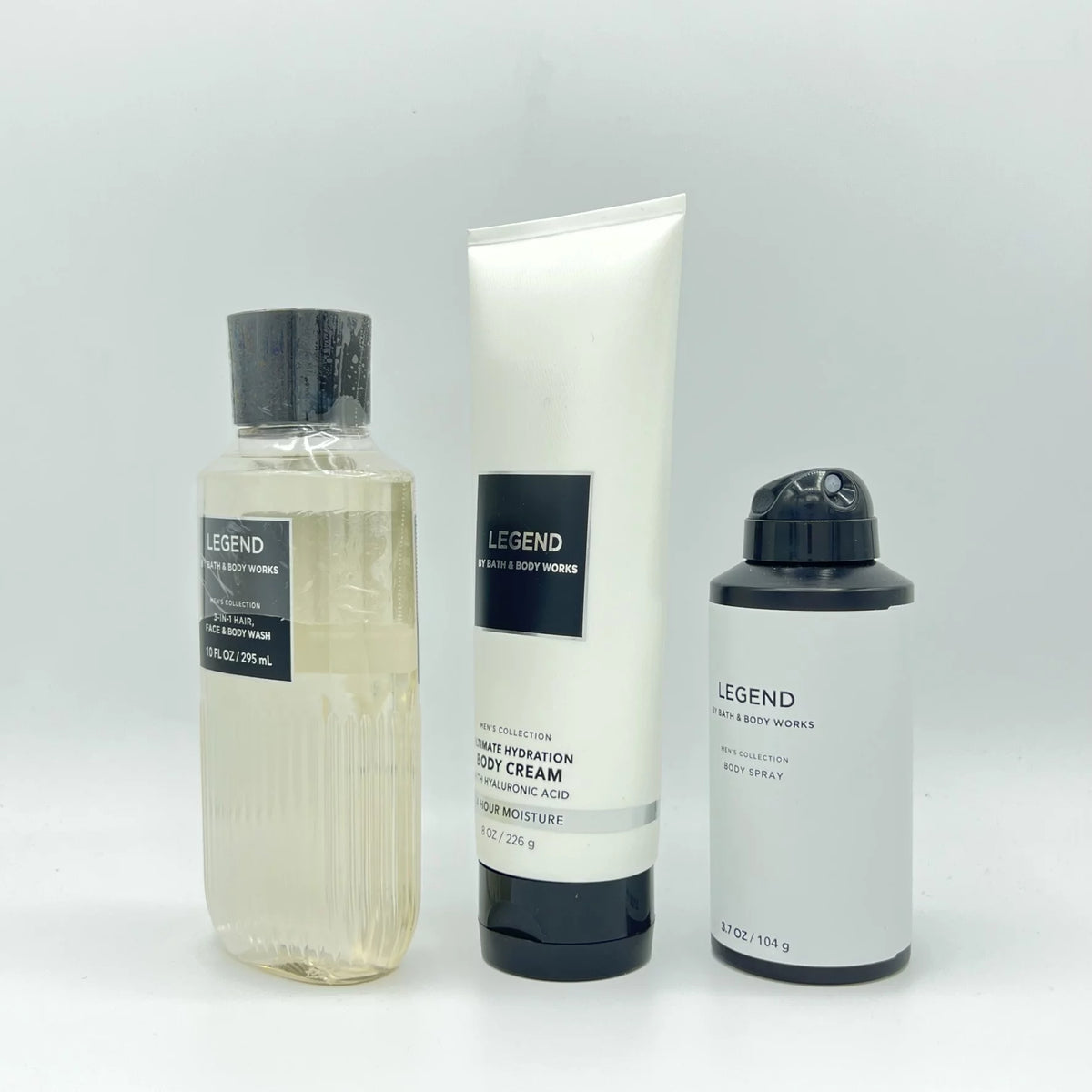 10oz Body Wash, 8oz Body Cream & 3.7oz Body Spray 3-Piece Bundle L2574