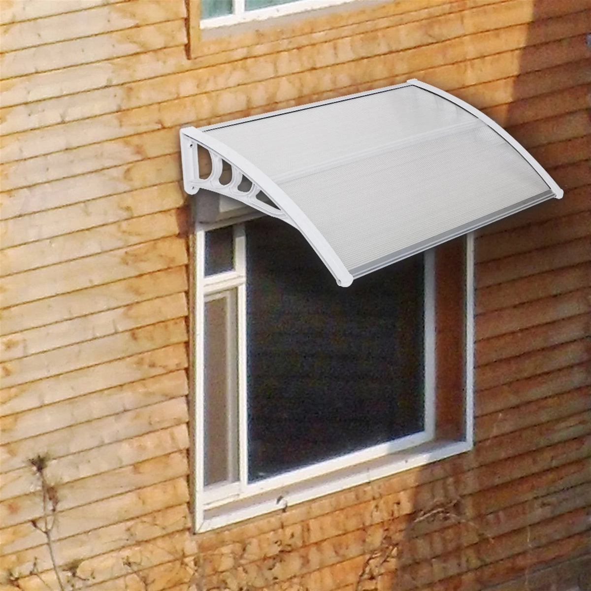40''x32'' Clear Polycarbonate Window Awning Canopy P570385