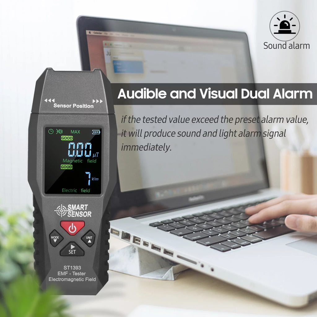 EMF Meter Handheld Digital LCD Electromagnetic Field Radiation Tester M486662