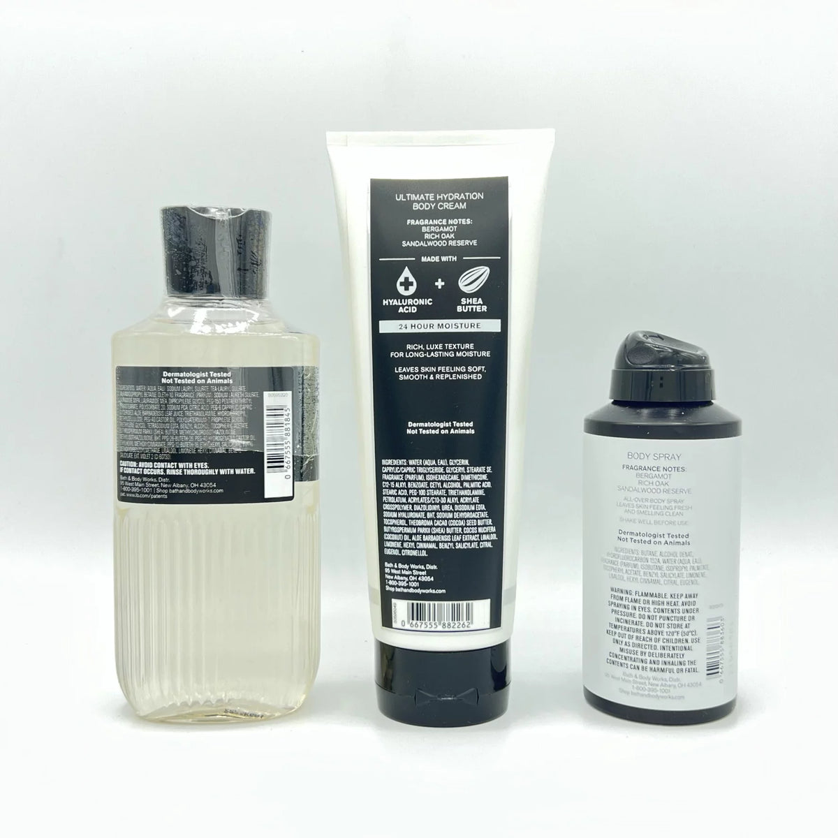 10oz Body Wash, 8oz Body Cream & 3.7oz Body Spray 3-Piece Bundle L2574