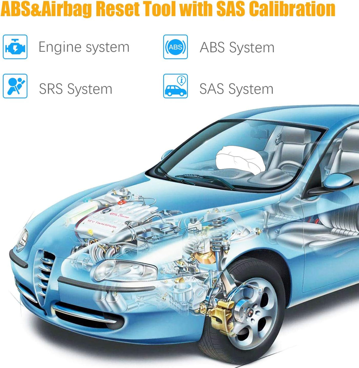ABS SRS Airbag Diagnostic Tool S856
