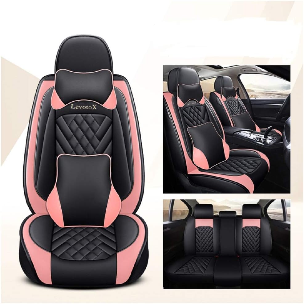 Red 5 Seats Car Seat Covers T16072