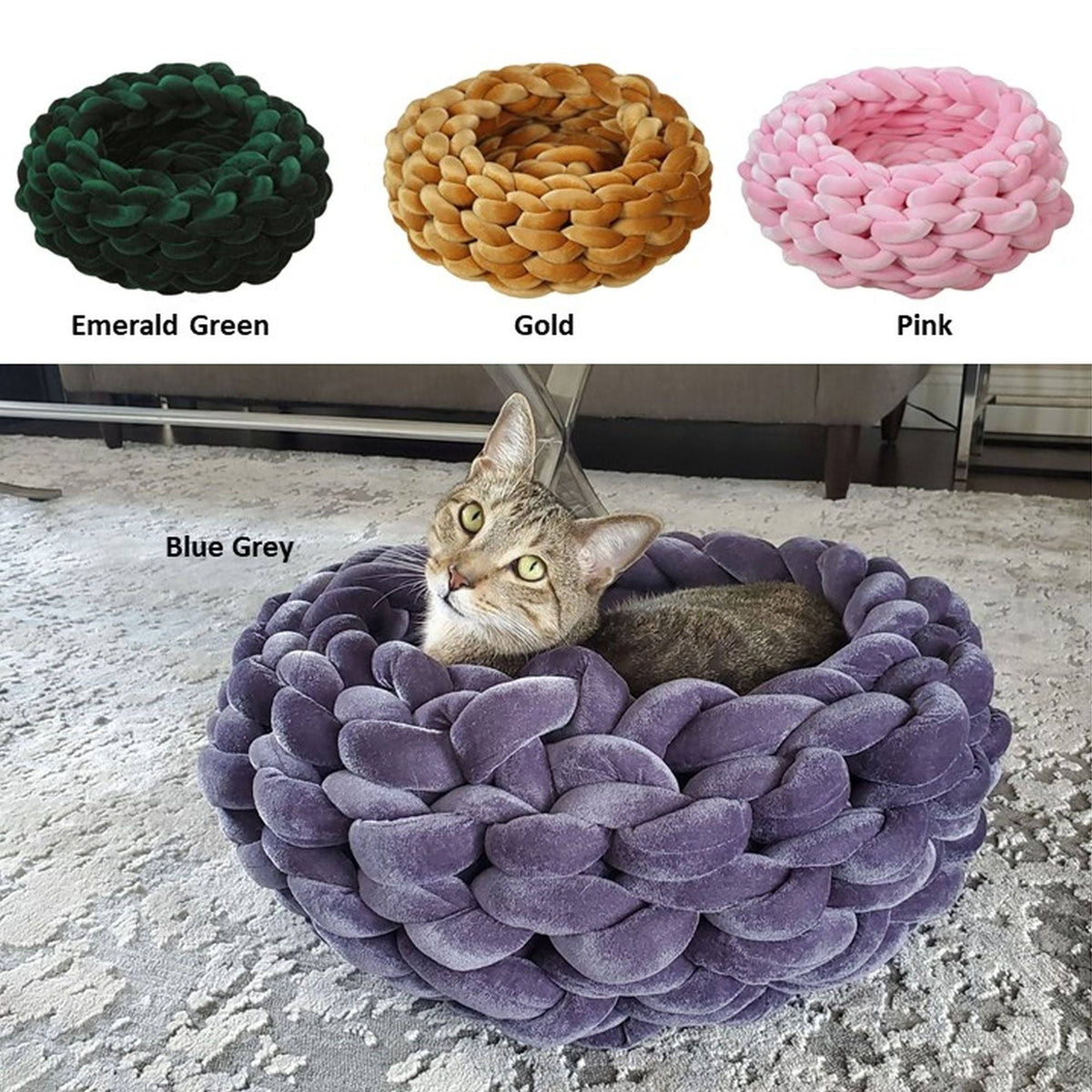 Velvet Dog or Cat Pet Bed B2499