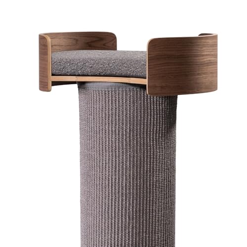 Giant Scratching Tower with Perch, 44.5" Height with Replaceable Sisal and Removable Bed J9116