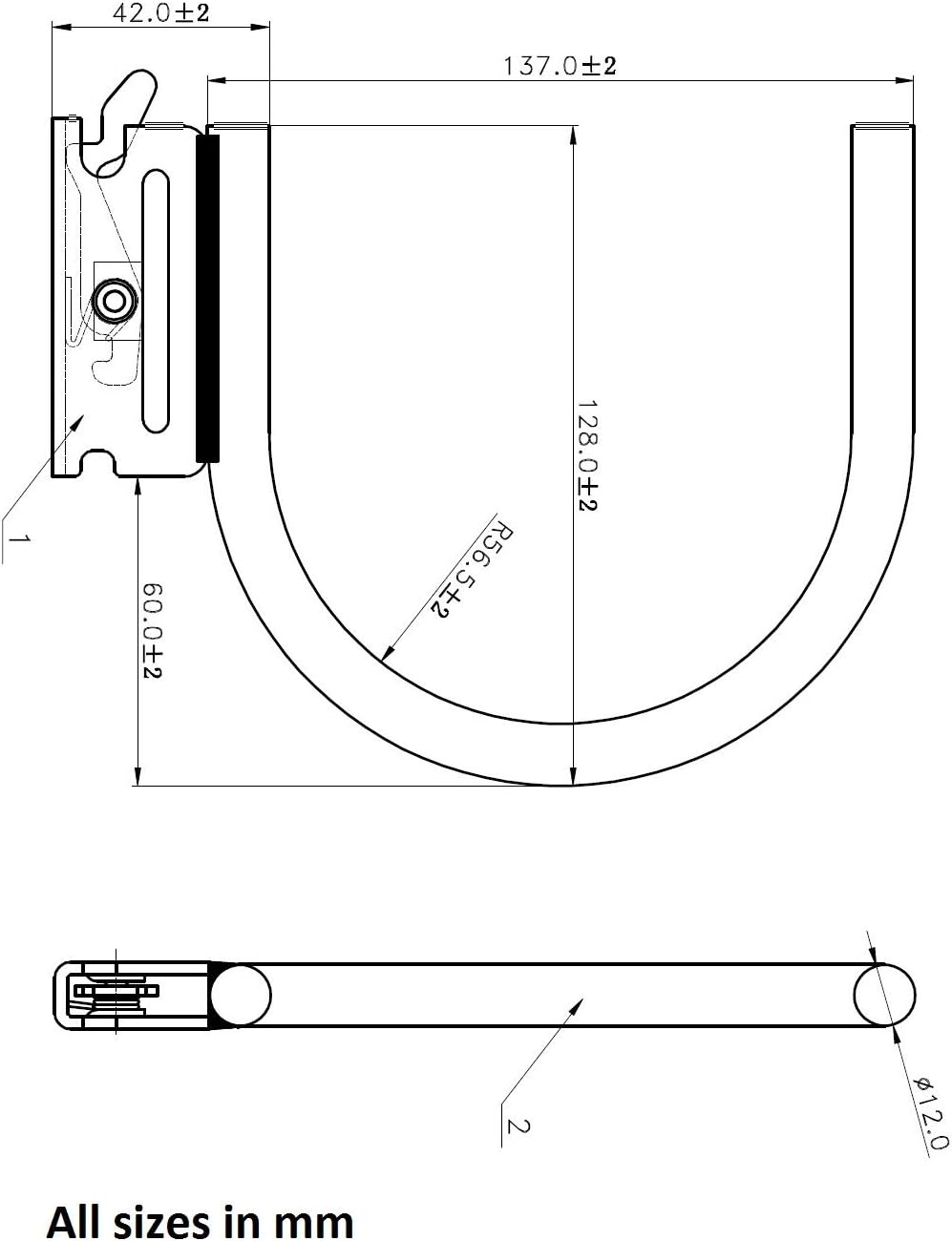 E Track J Hook 20 Pack P630