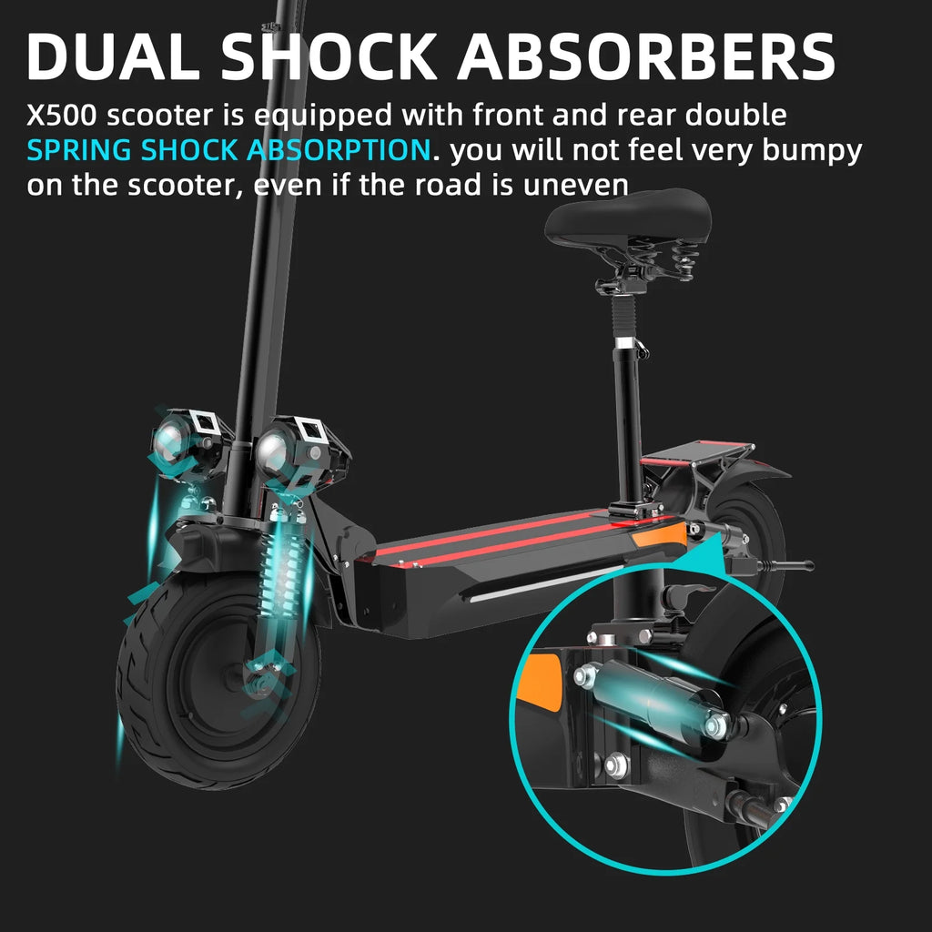 2000W Dual Motor Foldable Electric Scooter J403701