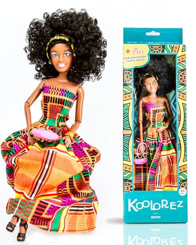 Black Vinyl Doll Set with Movable Joints B57730