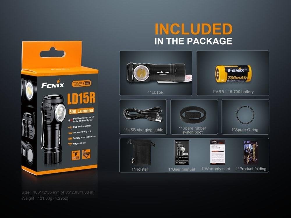 500 Lumen USB rechargeable right angled Flashlight Pack of 2 I978651