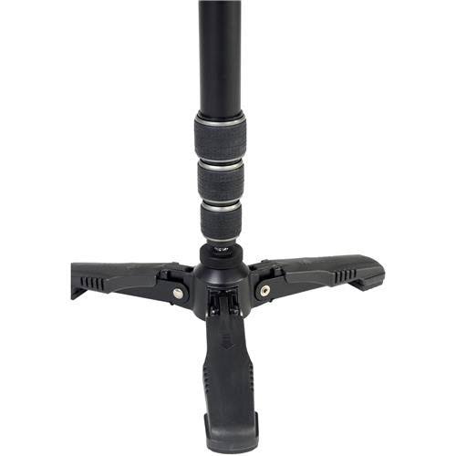 Aluminum Monopod with 2-Way Pan Head, 8.8 lbs Capacity, 64 inch Height, Black/Gray C814307