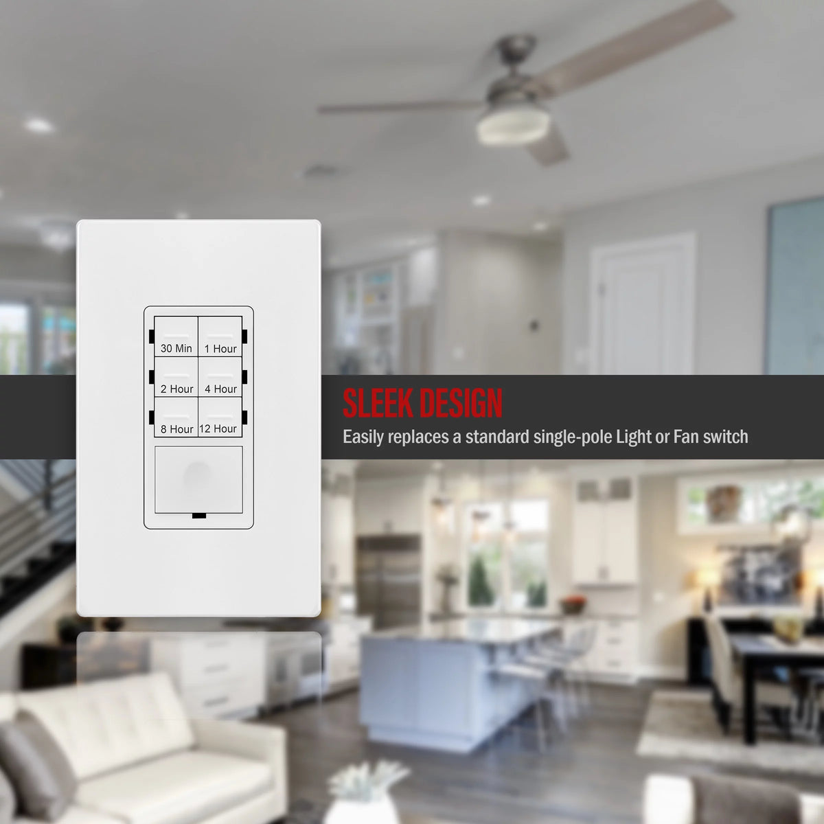 White 12 Hour Timer Switch H2900