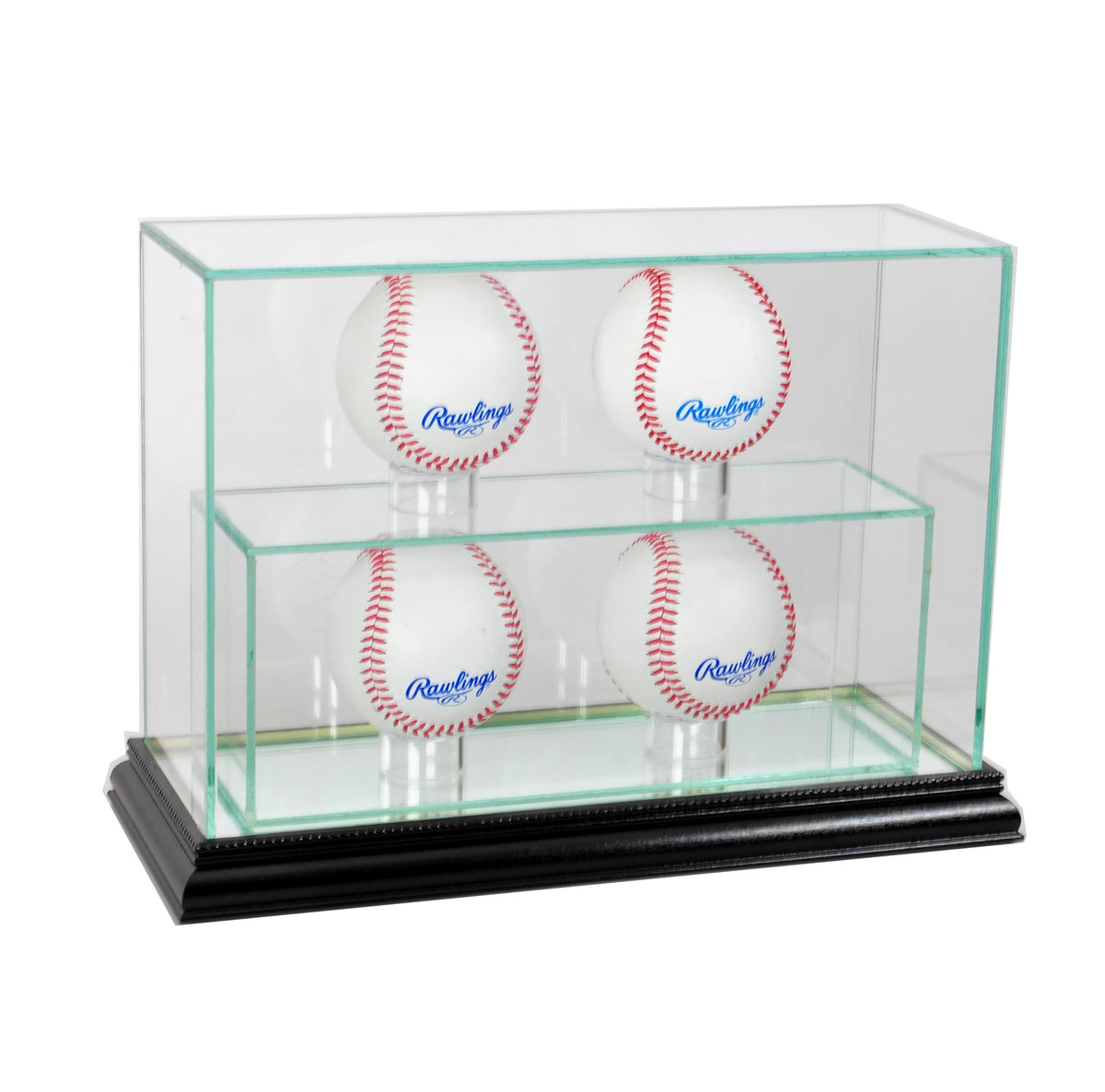 Black Upright Baseball Display Case C5160