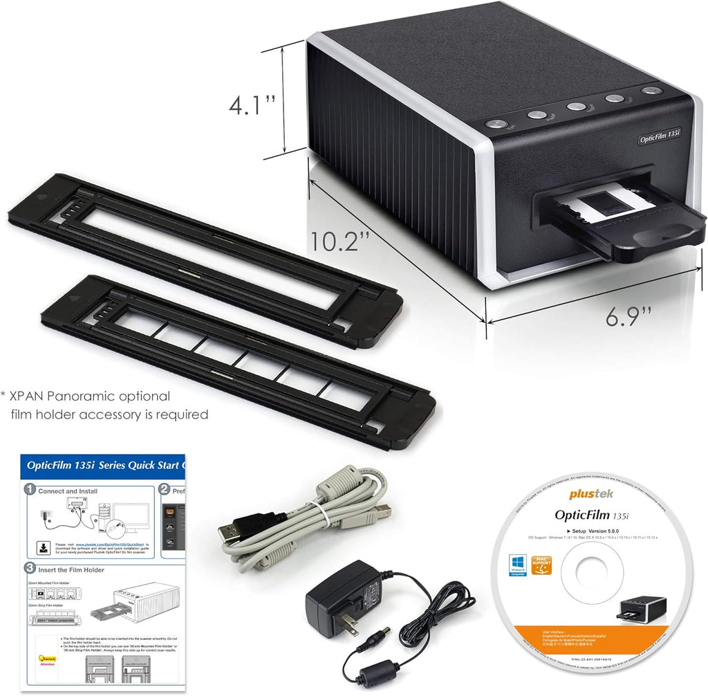 Automatic 35mm Film & Slide Scanner, 7200 dpi B1250