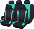 Black Pink Polyester Car Seat Covers N343174