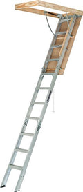 Aluminum Attic Ladder, 375 Pound Load Capacity, 22-1/2 x 54" Z7429