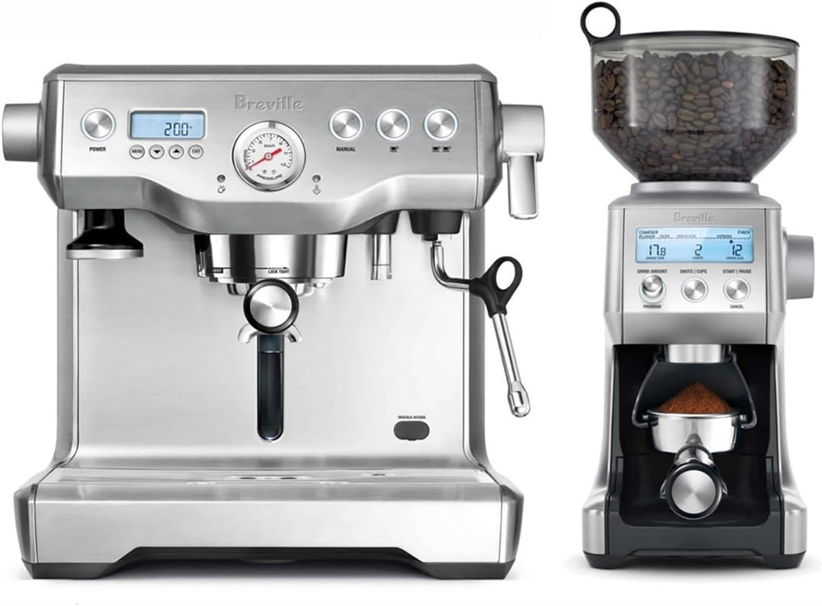 Stainless Steel Dual Boiler Espresso Machine and Smart Grinder Pro Package A64929