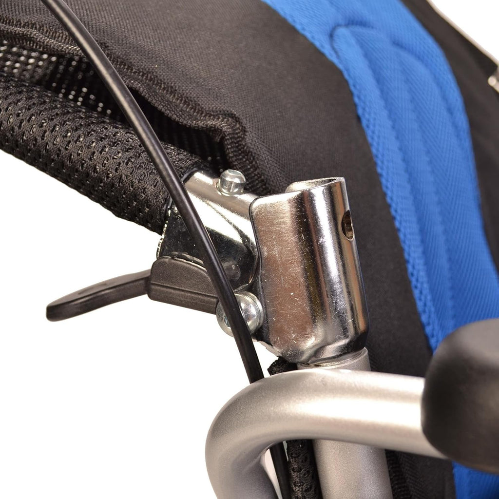 Lightweight Aluminium Folding Self Propel Wheelchair With 20-Inch Extra Wide Seat H878