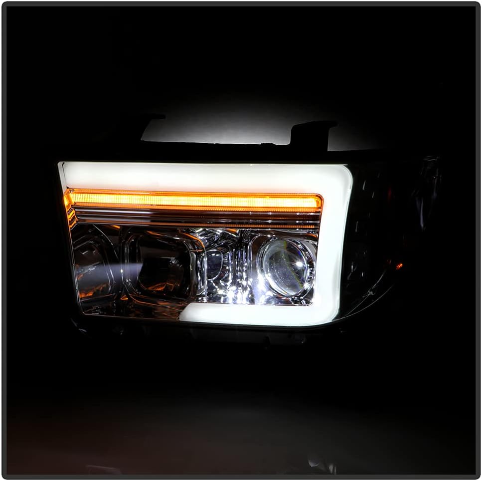 Chrome LED Projector Headlights J91100
