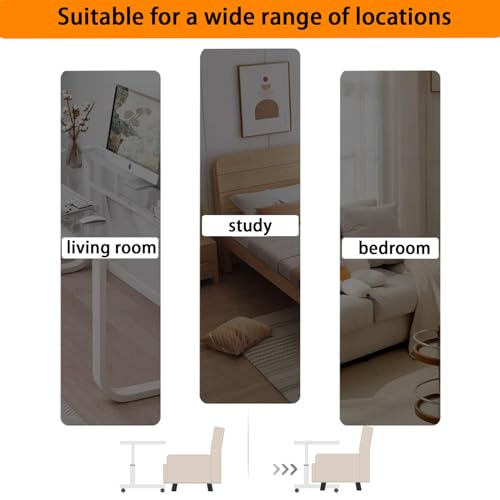 Height Adjustable Overbed Bedside Table with Tilting Panel N492