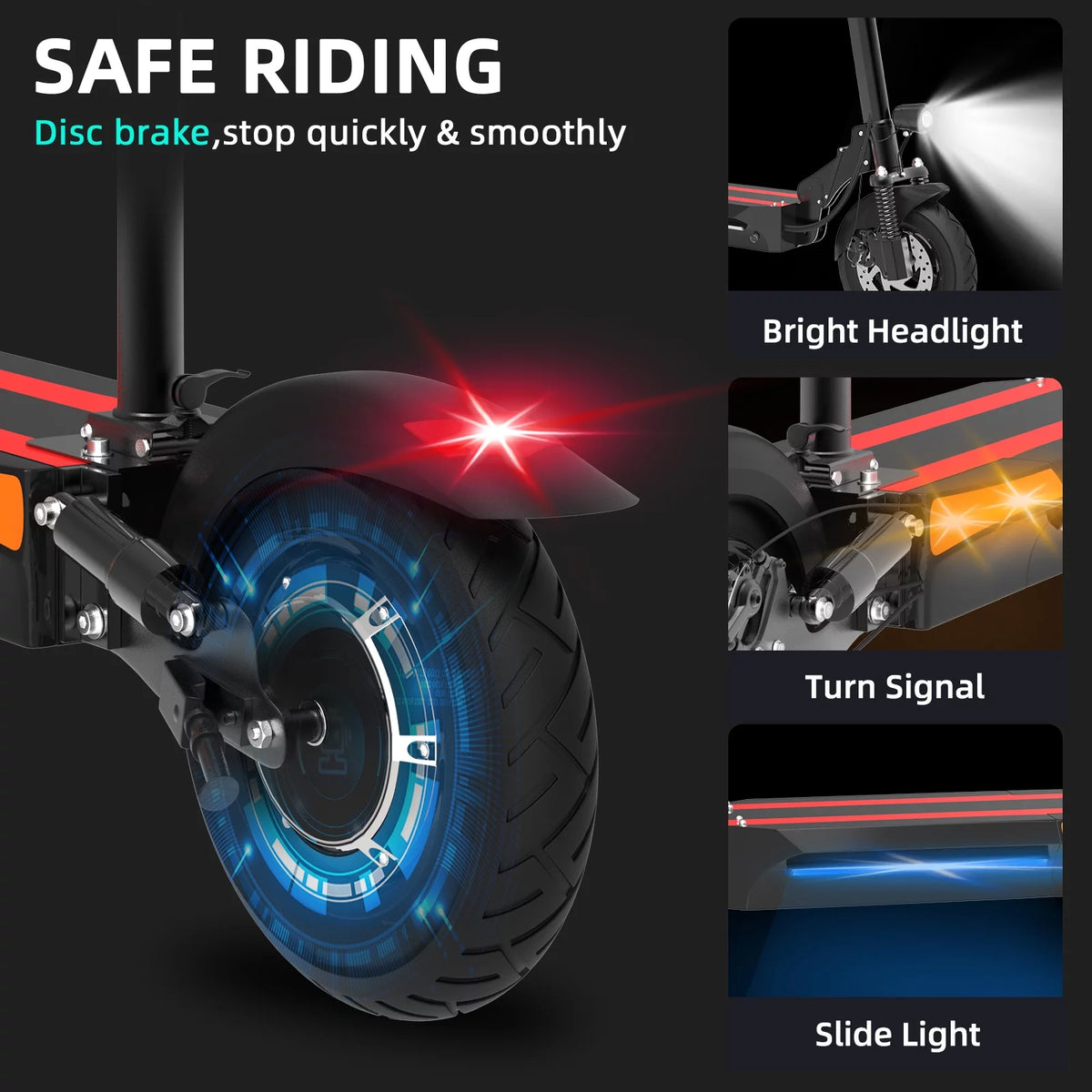 2000W Dual Motor Foldable Electric Scooter J403701