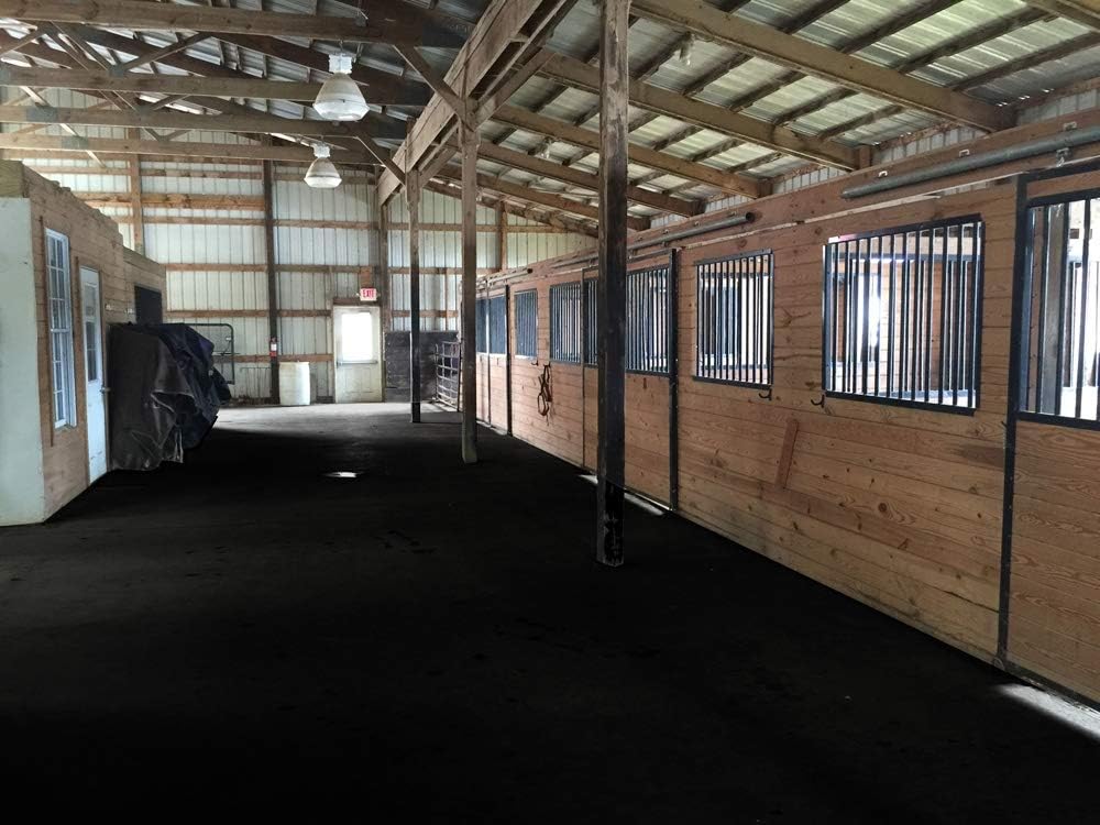 Heavy Duty Rubber Stall Mat 1/2 Thick 3' x 4' Solid Black L2883