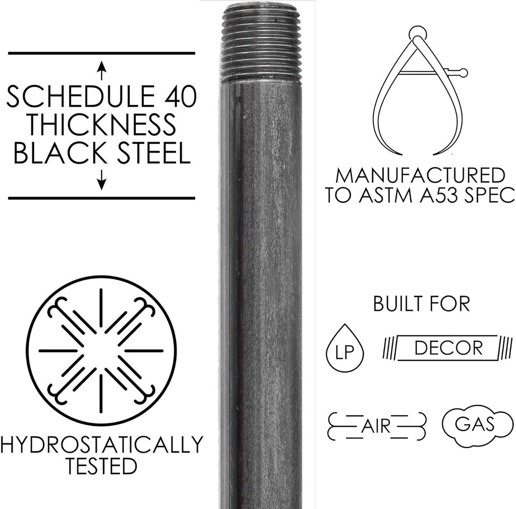 1” x 14” Malleable Cast Iron Pipe Connector T626