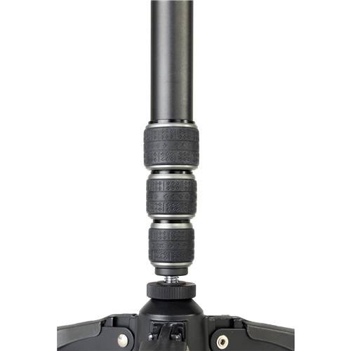 Aluminum Monopod with 2-Way Pan Head, 8.8 lbs Capacity, 64 inch Height, Black/Gray C814307