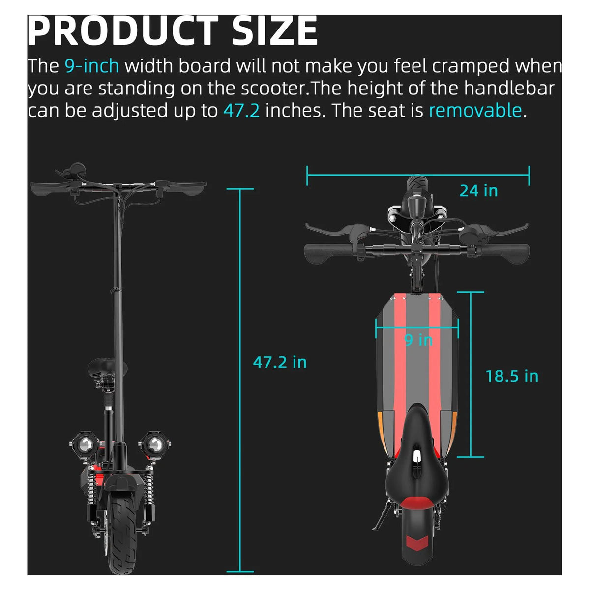2000W Dual Motor Foldable Electric Scooter J403701