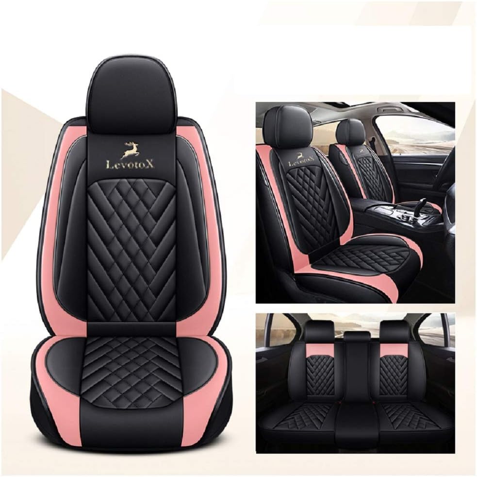 Red 5 Seats Car Seat Covers T16072