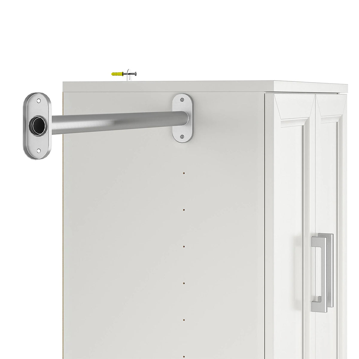 3 Drawer White Closet Storage U924405