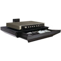 Black AV Component Shelf with Drawer I2495