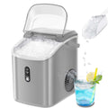 Nugget Ice Maker Countertop 33lbs/24H Self-Cleaning Portable Ice Machine Gray N350
