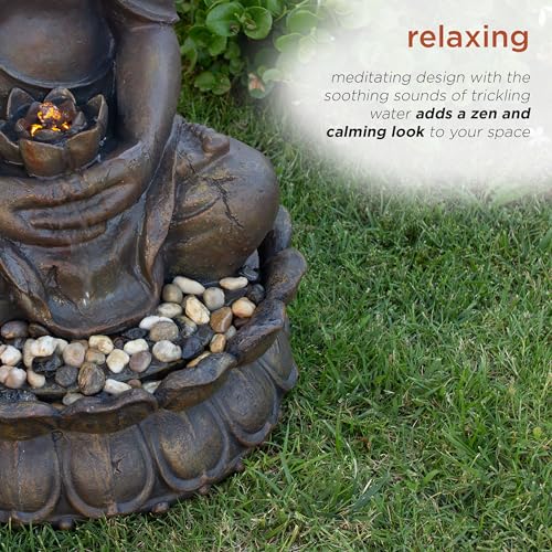 Outdoor Buddha Statue Waterfall Fountain R25528