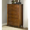 Cinnamon Brown 7 Drawer Wooden Chest K923