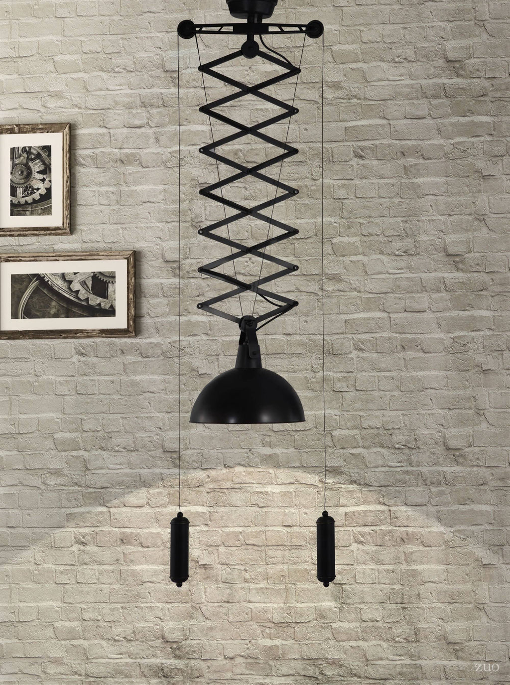Emerald Antique Black Gold Ceiling Lamp H50071
