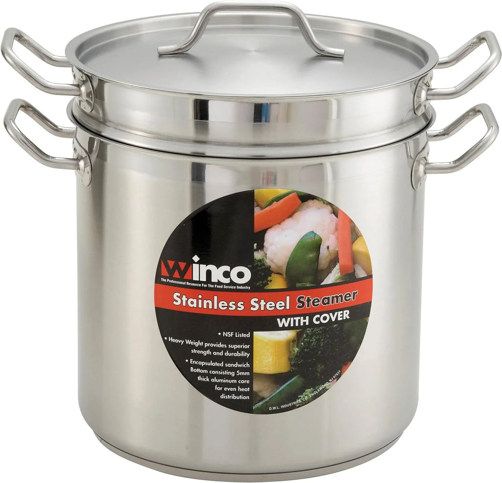 20 Quart Stainless Steamer/Pasta Cooker with Cover A7887